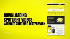 Downloading Spotlight videos without annoying Watermark
