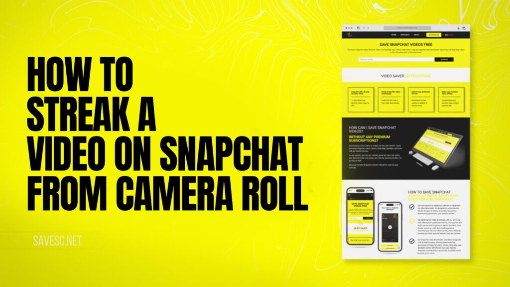 How to Streak a Video on Snapchat from Camera Roll